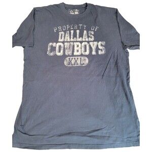 NFL Dallas Cowboys Property Of T-Shirt XXL Navy Team Apparel Mens Graphic Tee